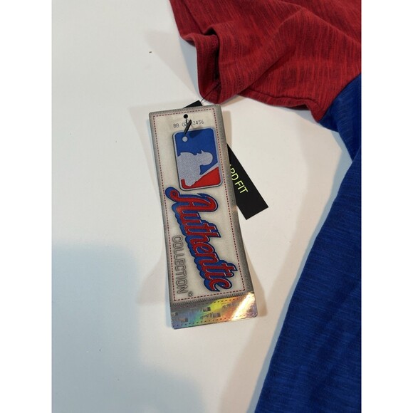Chicago Cubs Shirt Size Large Blue Red Baseball  Dri-Fit NWT - Picture 4 of 8